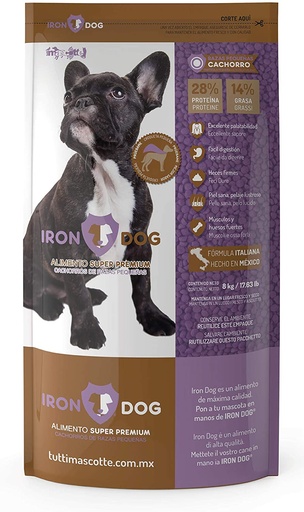 Iron Dog Cachorro razas pequeñas 2 kg 